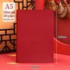 2025 A5 Business Diary: Customizable Soft Leather Office Notebook with National Trend Design and Logo Printing Options.