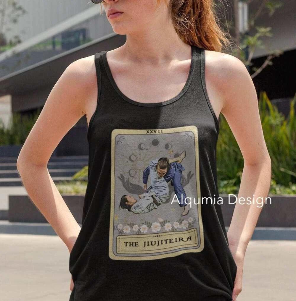 The Jiujiteira Tarot Card Tank Top, Jiu Jitsu BJJ 4XL