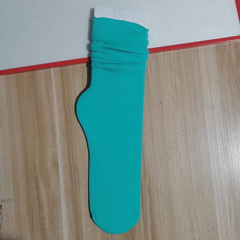 Spring/Summer Breathable Cotton Socks: Thin, Anti-Pilling, Seamless Postpartum Comfort, Solid Color, Casual Fashion