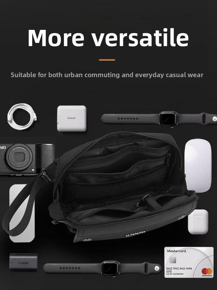 Men Outdoor Travel Large Capacity Chest Bag Nylon Hiking Crossbody Bag High Quality Waterproof Shoulder Sling Backpack