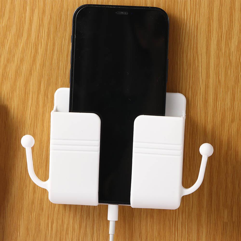 Brackets Wall Mounted Organizer Storage  Case Remote Control Holder Storage Box Phone Plug Stand