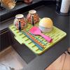 Silicone Drain Mat For Sink Kitchen Fruit And Vegetable Dish Draining Drying Mat Household Countertop Heat Insulation Mat