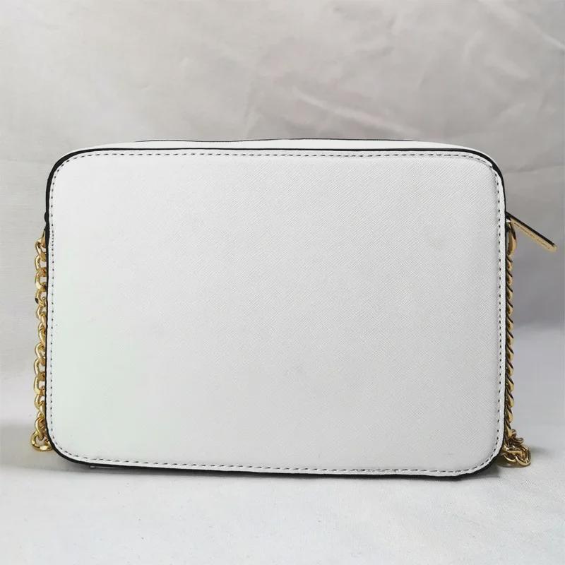 Dámská trendy malá crossbody čtvercová taška z PU kůže s řetízkovým popruhem 2024