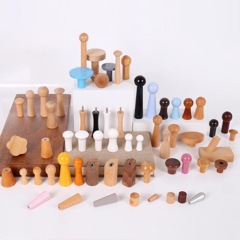 Solid Wood Coat and Hat Hook for Entryway Door