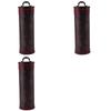 VOFUN-3X Cylinder Vintage Retro Wooden Vintage Wine Bottle Storage Gift Box Case Holder