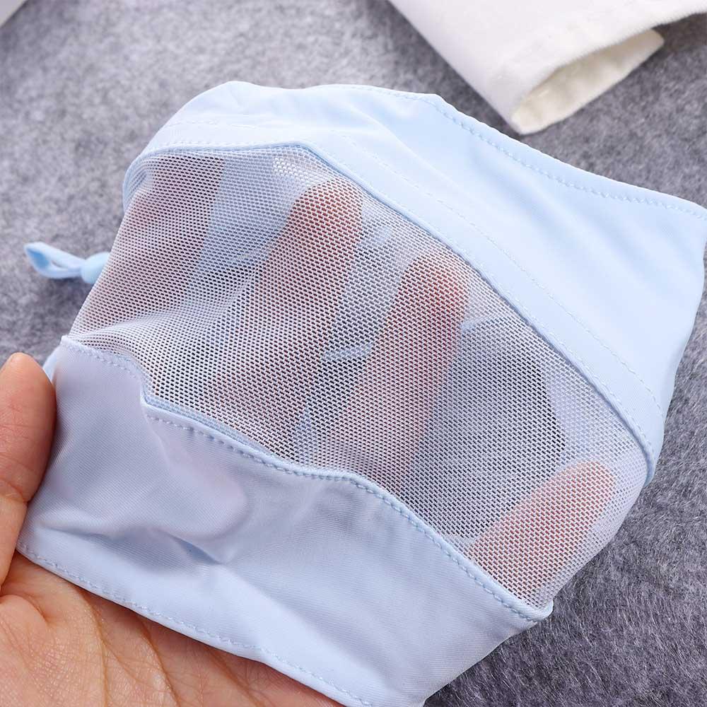 Protection Solid Color Fishing Sunscreen Veil Anti-uv Face Cover Face Scarves Ice Silk Face Scarf