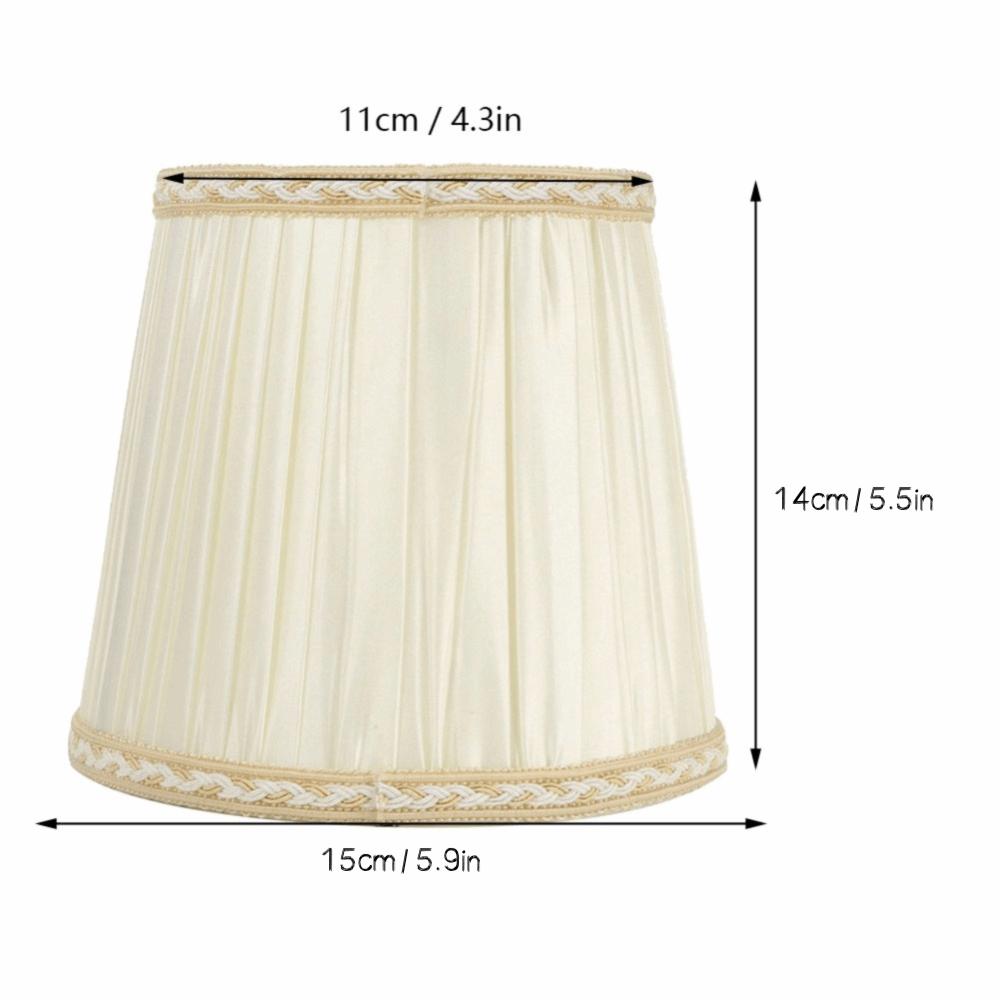6PCS Beige Color Lamp Cover Cloth Pleated Lamp Shades Decorative Small Lamp Shade  Wall Sconces