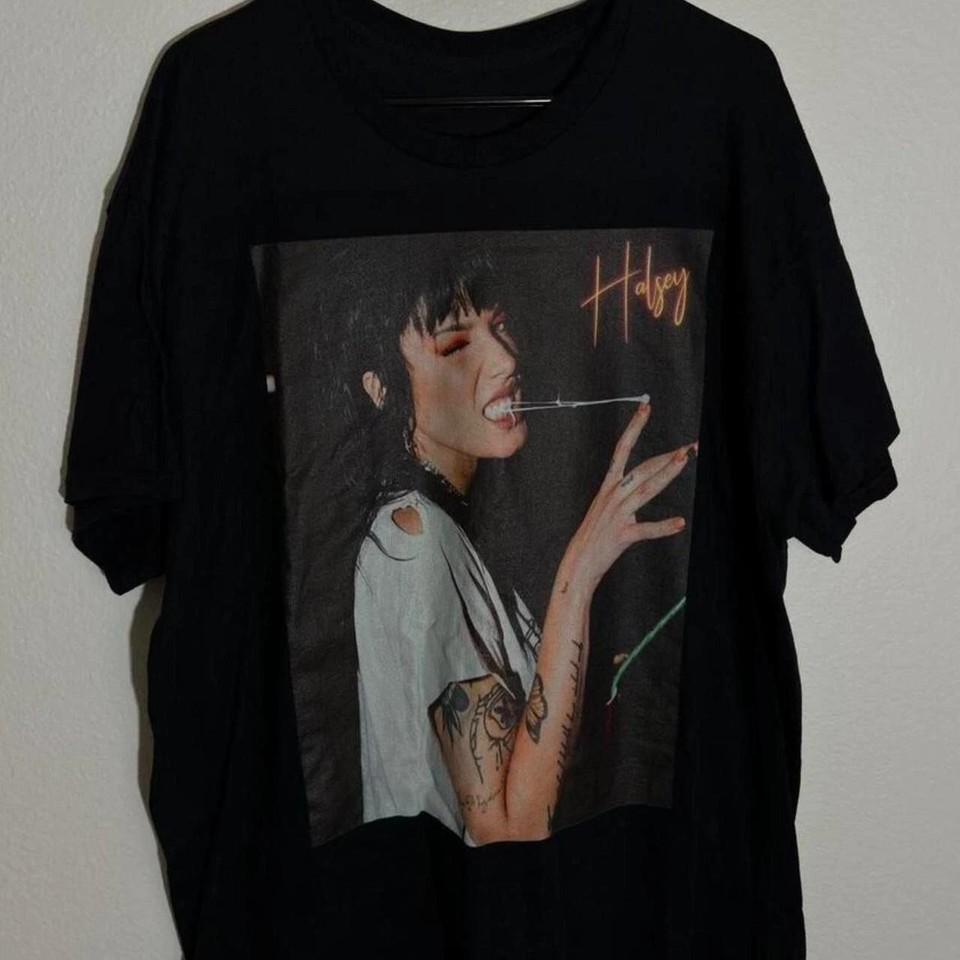 

Halsey Album Music Tour 2025 Vintage Black cotton All size TShirt K991 Unisex T-Shirt XL