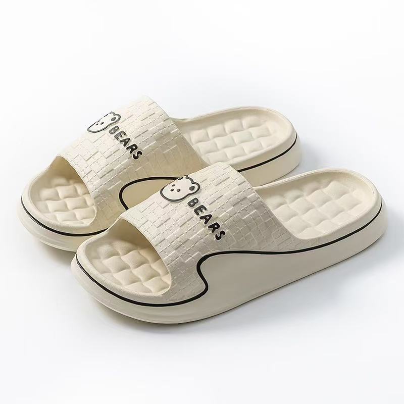 Women's Home Slippers Cute Cartoon EVA Indoor Home Bathroom Sandals Soft Sole Non-slip Summer Outdoor Beach Couple Shoes