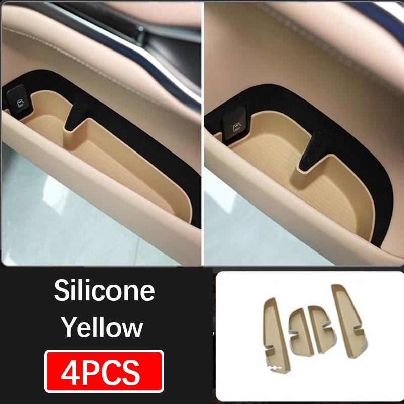 For BYD Leopard 8 Denza B8 2024+ Car Door Storage Box Modification Door Slot Silicone Storage Box Car Interior Part Accessories