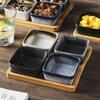 ZISIZ Japanese Style Three-Compartment Ceramic Dish