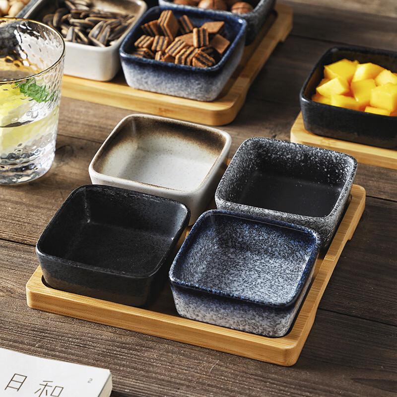 ZISIZ Japanese Style Three-Compartment Ceramic Dish