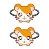 Gray Parker Service Hamtaro Hair Tie Vol. 1 Hamtaro Approx. H40-44 X W50-60 X D10mm Made of PVC, Polyester, and Rubber