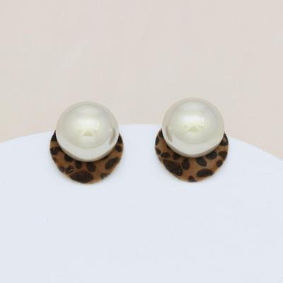 Meillard 2025 Retro-Leopardenmuster-Perlenstecker - Schickes Nischen-Design für Damen