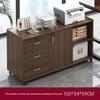 Wooden Office Filing Cabinet with Lock and Under-Desk Storage