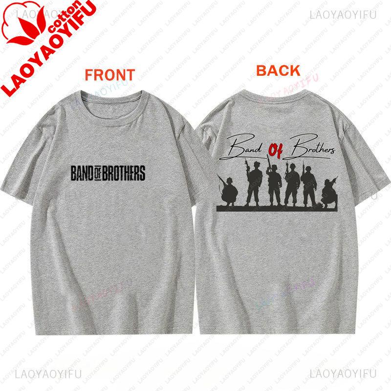 TV Play Band of Brothers TShirt Retro Style Unisex Graphic T Shirts Summer Streetwear Casual Classics Two Side Printed Tee Top