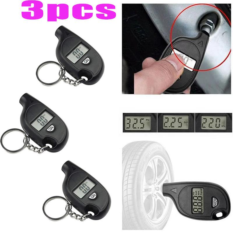 Mini Tire Gauge Digital With LCD Display Car Tire Air Pressure Tester Meter Auto Car Motorcycle Tire Safety Alarm Testing Tools