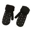 Personalized Cute Girl's Heart Lamb Velvet Beaded Gloves All Inclusive Winter Gloves Thickened Warm Couple Gloves