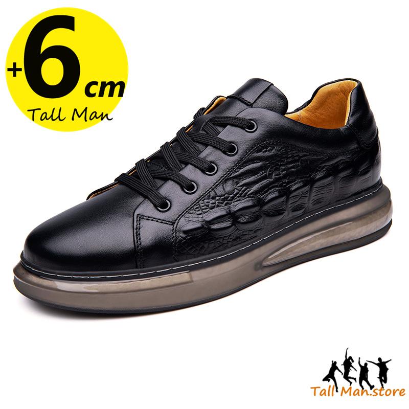 

Мужские кроссовки из кожи, увеличивающие рост, стелька 6 см, для повседневной жизни, спорта, отдыха 38