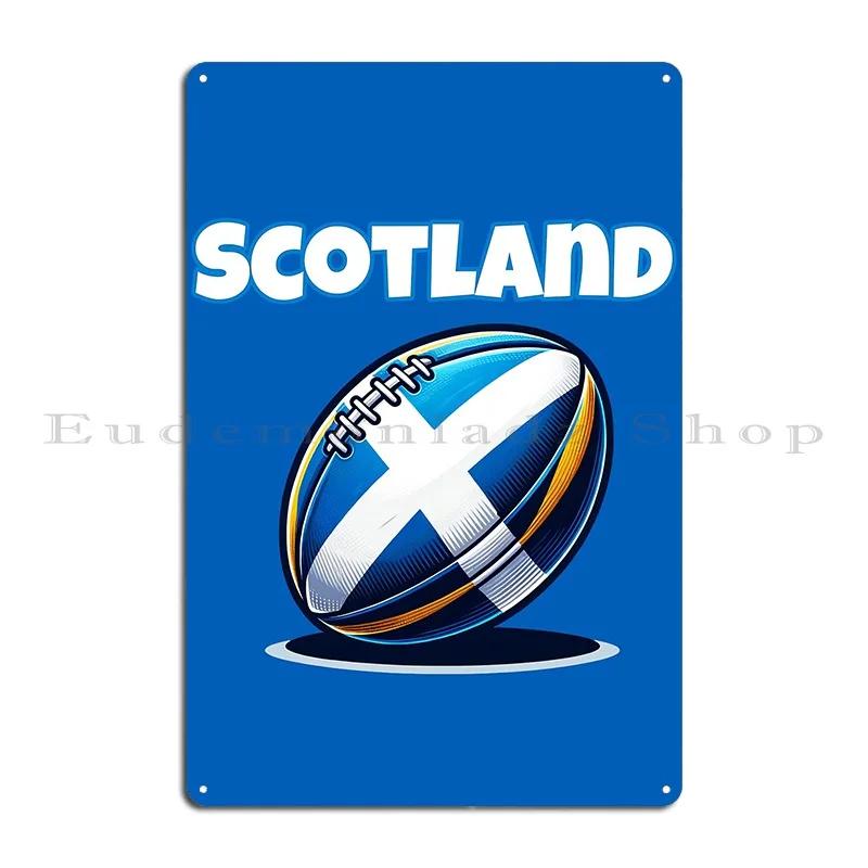 Scotland Rugby Six Nations Metal Plaque Living Room Living Room Character Wall Pub Tin Sign Poster