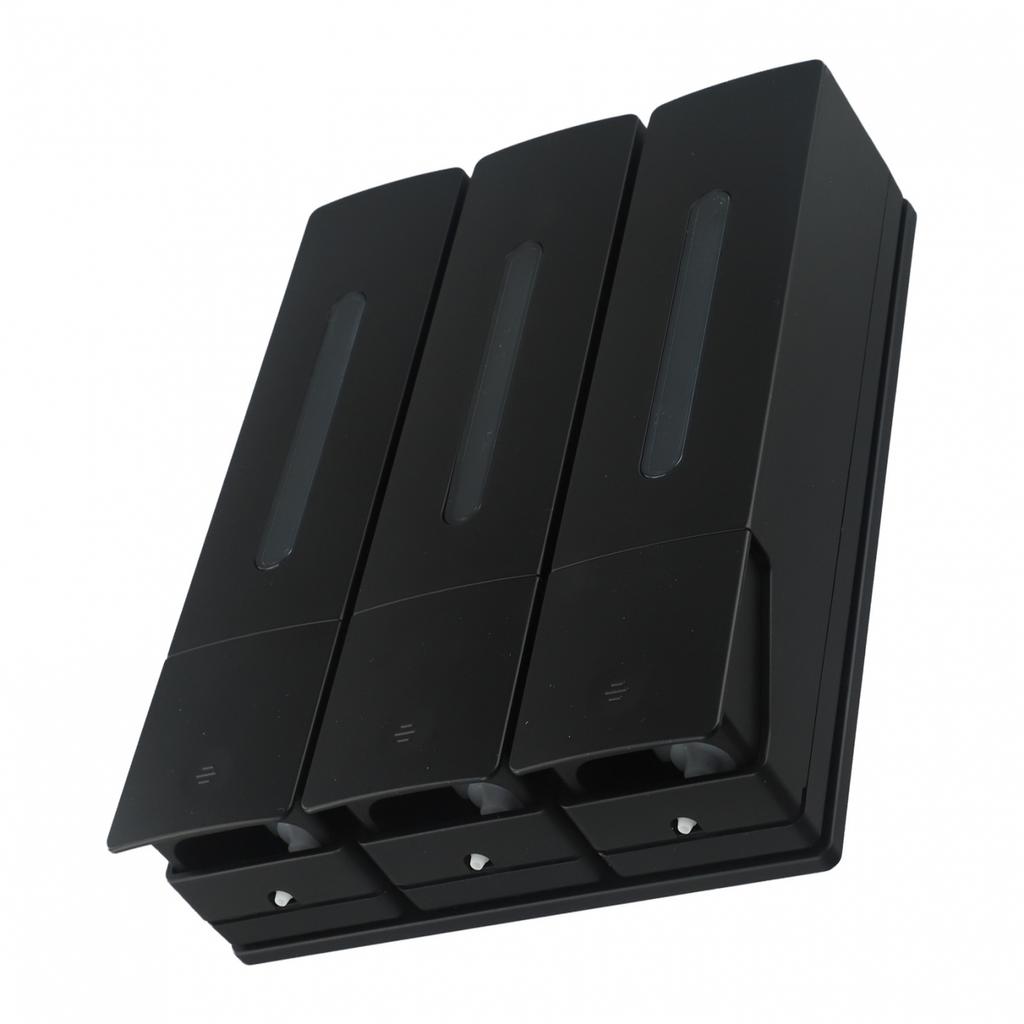 Aesthetic Touch Elegant White Black Wall Mount Soap Dispensing Solution