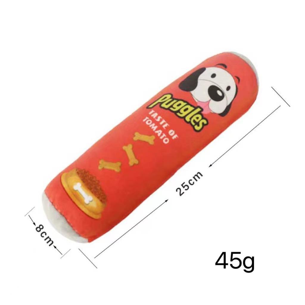 Hot Sale Doliform Dog Chew Toys Durable Soft Interactive Teeth Cleaning Toy Squeaky Washable Pet Toy красный