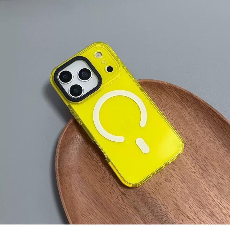 Barevný MagSafe kryt na telefon pro iPhone 17Air 16 15 13 14 12 11 17ProMax 16plus Bezdrátové nabíjení Měkký silikonový nárazníkový kryt