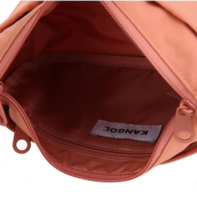 KANGOL Essential X Small Crossbody Bag Peach Pink 3387