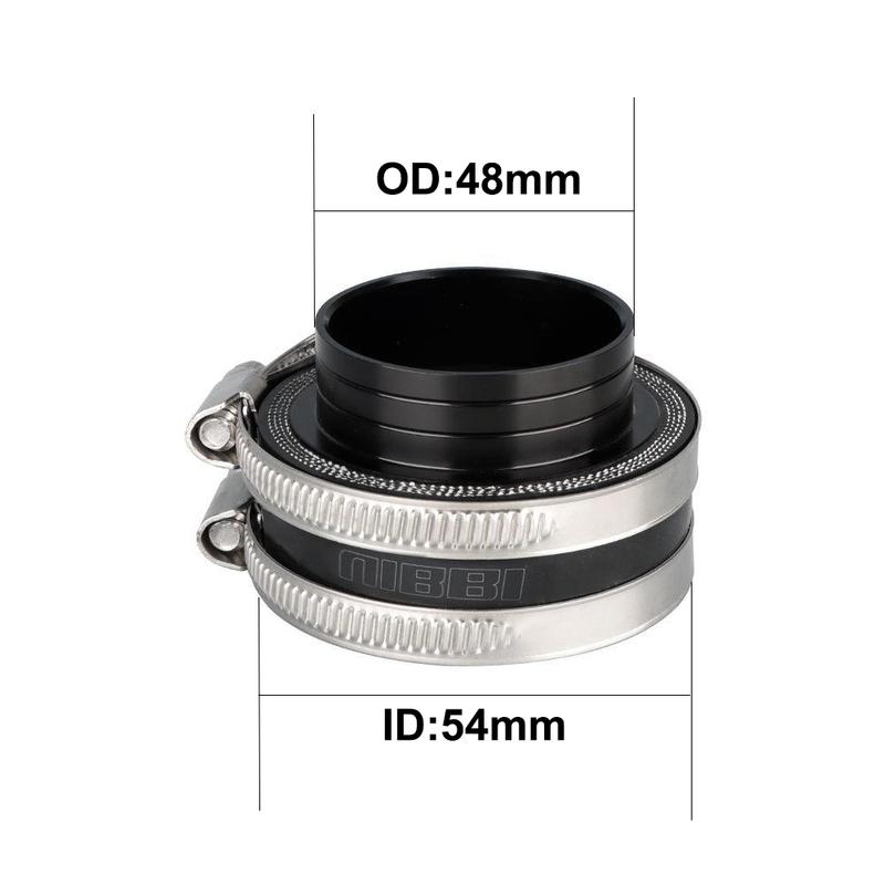 NIBBI Motorcycle 54mm/48mm/42mm/37mm Air Filter Joint Interface Adapter Air Cleaner CNC Intake Manifold for Honda Suzuki Motor