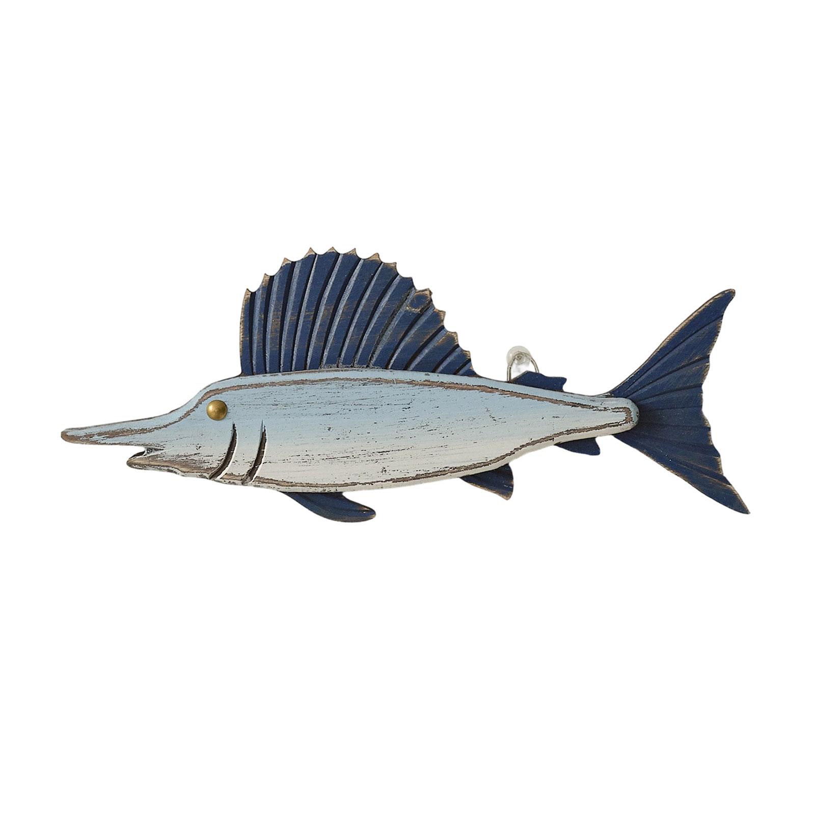 

Настенная деревянная скульптура рыбы Морской декор Искусство для дома Домика у озера Внутренних стен