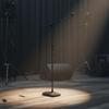 Floor Audio Capture Device Stand 360° Rotation Round Base