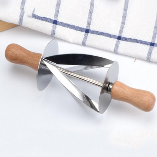 Taglierina a Rullo in Acciaio Inossidabile per Fare Croissant e Pane, Coltello per Pasta, Strumento per la Cottura