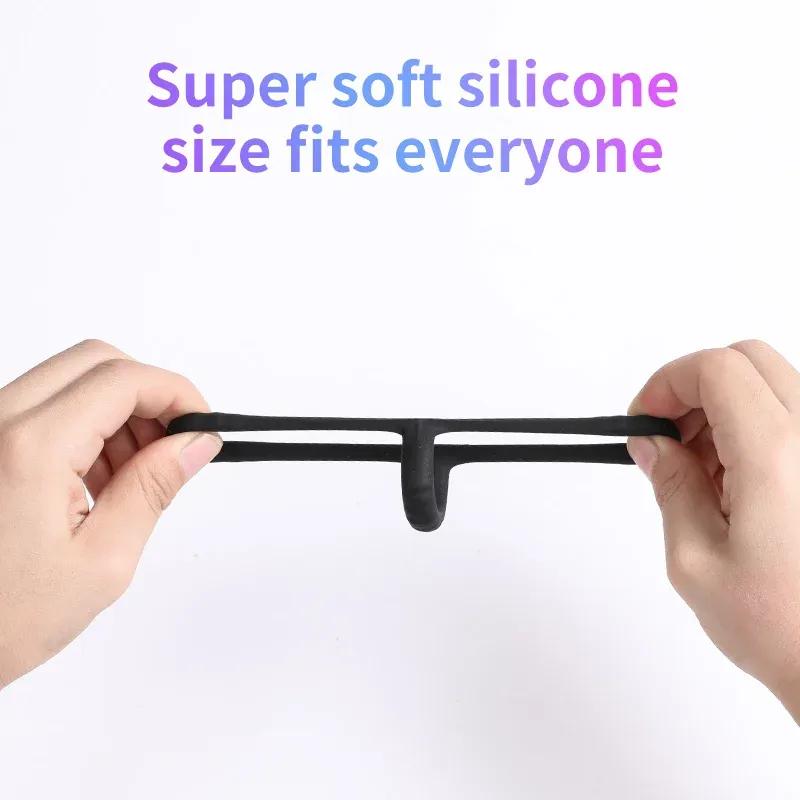 Penis Ring Reusable Silicone Semen Cock Ring Penis Enlargement Delayed Ejaculation Sex Toys For Men