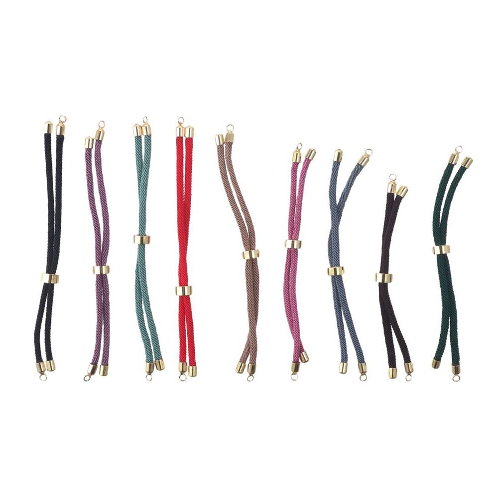 

9 цветов нейлоновый витой шнур 20 см регулируемый шнур браслета для изготовления ювелирных изделий