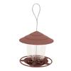 Bird Feeder Roof Hanging Bird Feeder Feeding Tool for Garden Yard Outdoor DecorationBrown