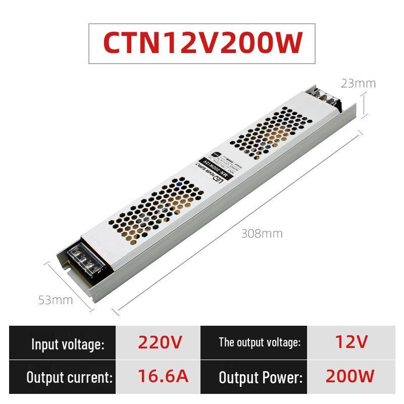 Ultra-Thin 12V DC To 24V LED Strip Power Supply