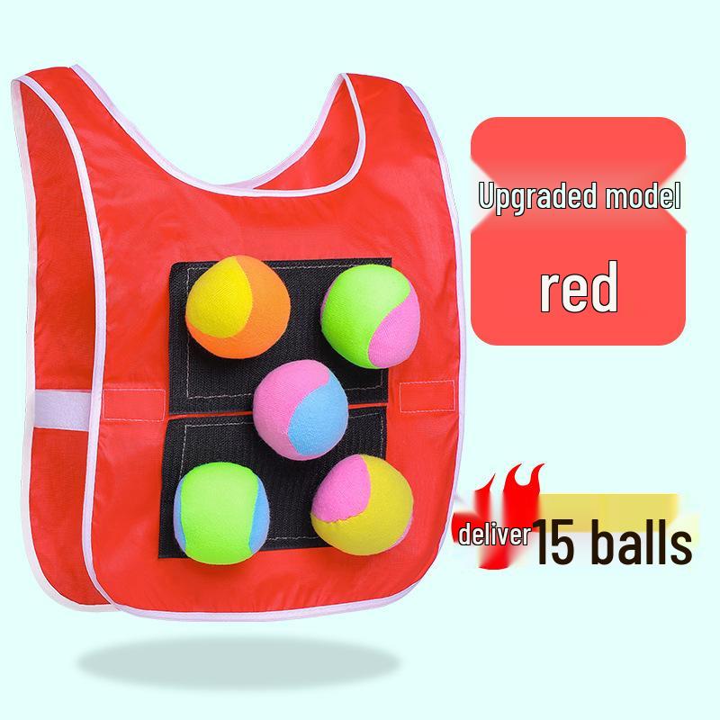 Parent-Child Indoor/Outdoor Velcro Ball Vest & Game Prop