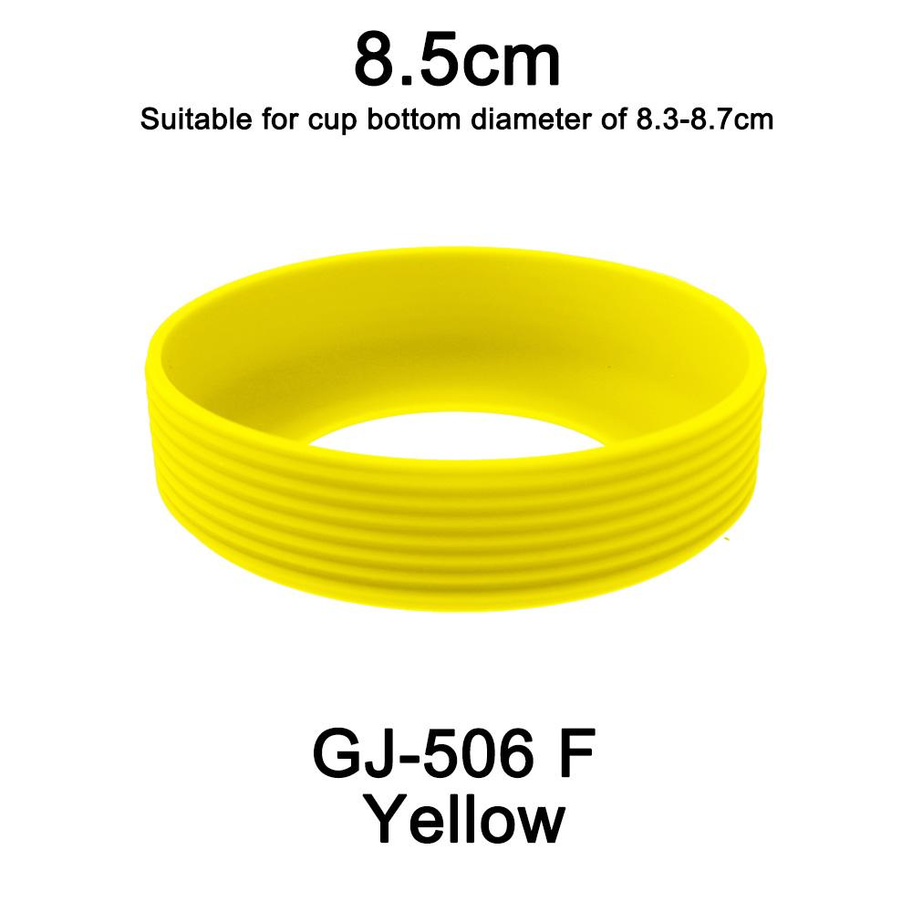 1 pièce 8,5 cm 21 g 15 couleurs Fileté Silicone Souple Couvercle de Fond de Tasse Anneau Manchon Gaine Résistant à l'Usure Antidérapant Bonne Résistance