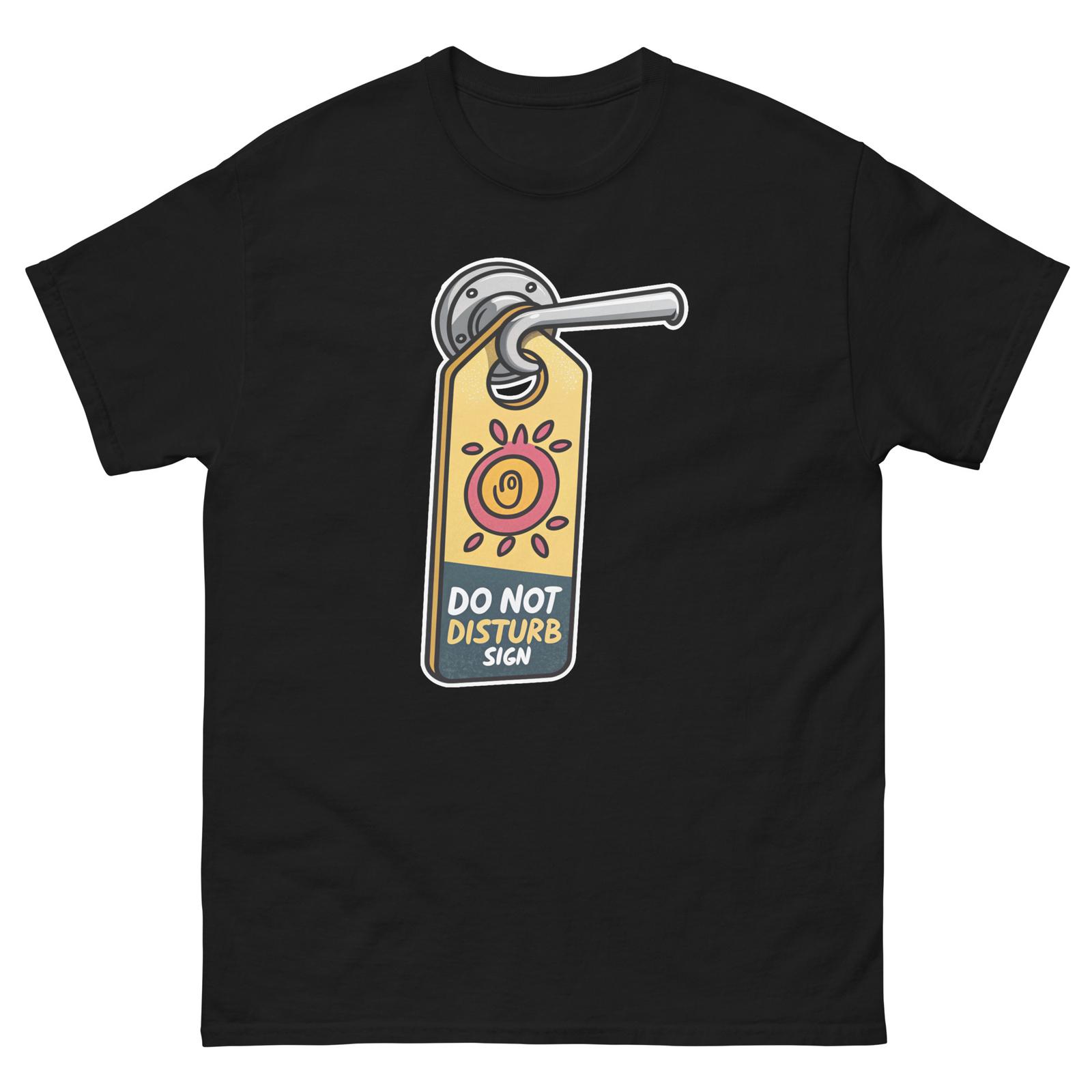 Do Not Disturb Sign Hotel Item Travel Motel T-Shirt M