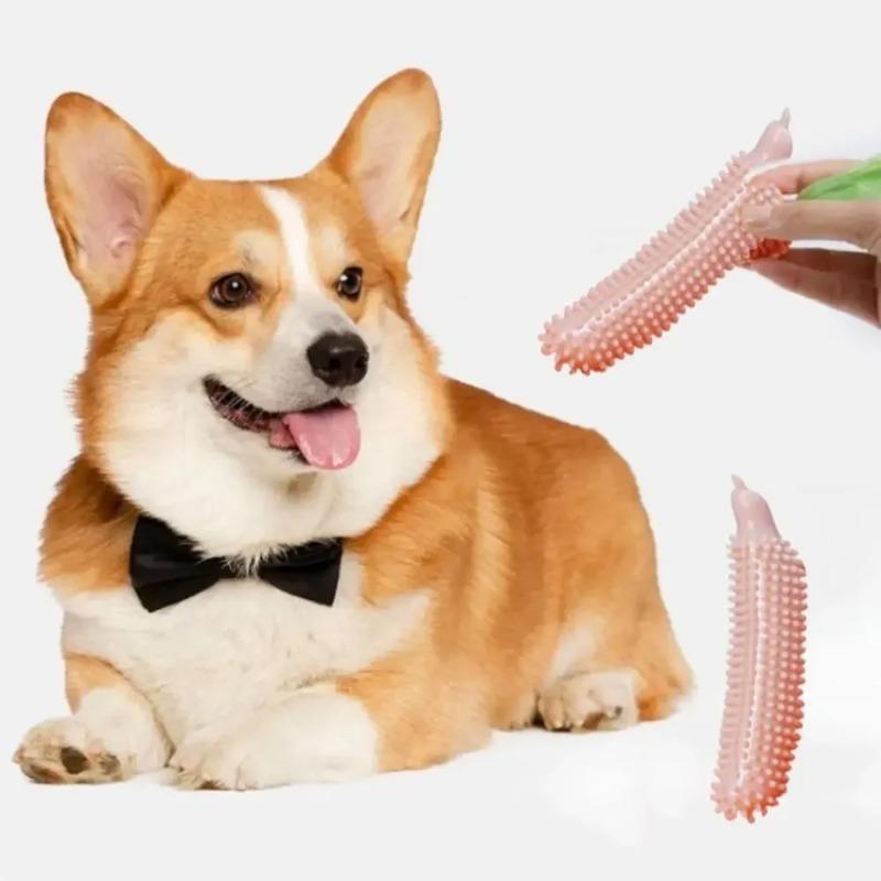 Bâtonnet à râper les dents pour chien Forme concombre Résistant à la morsure TPE Jouet à mâcher pour chien Résistant à l'usure Bâtonnet molaire pour animal de compagnie Nettoyage des dents