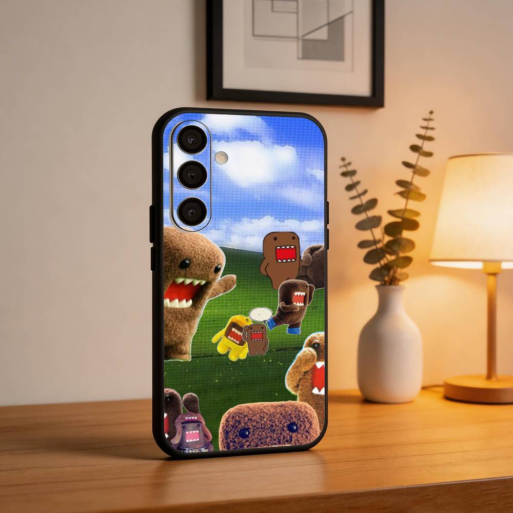 Funny Cartoon D-Domo K-Kun  Phone Case For Samsung  A73,A21s,A22,A31,A32,A52,A53,A71,A80,Soft Black Shell Samsung a21s