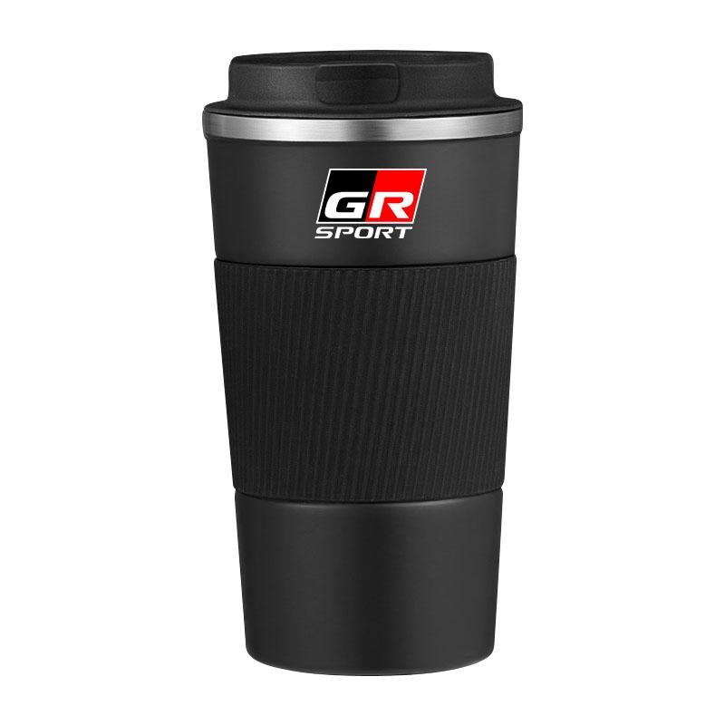 

Термос для кофе из нержавеющей стали с эмблемой GR Gazoo Racing, термокружка для Toyota Rav4 Corolla Camry Aqua Yaris Cross Auris black-GR