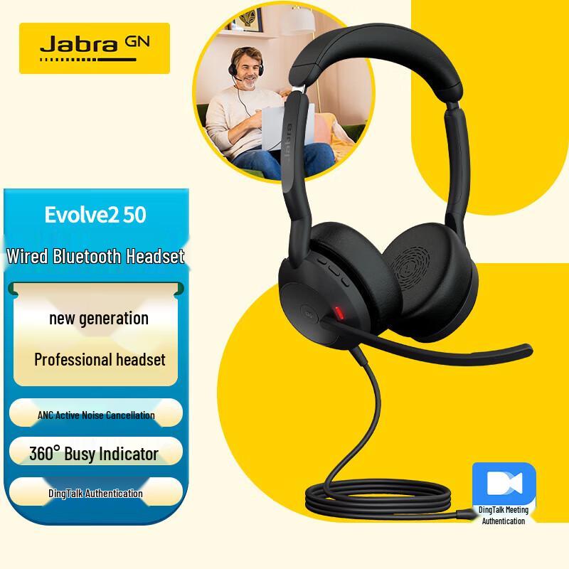 Jabra Evolve2 50 MS Headset (CN Version)