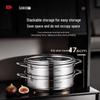 Sanhe 28cm 3-Layer 304 Stainless Steel Steamer Pot