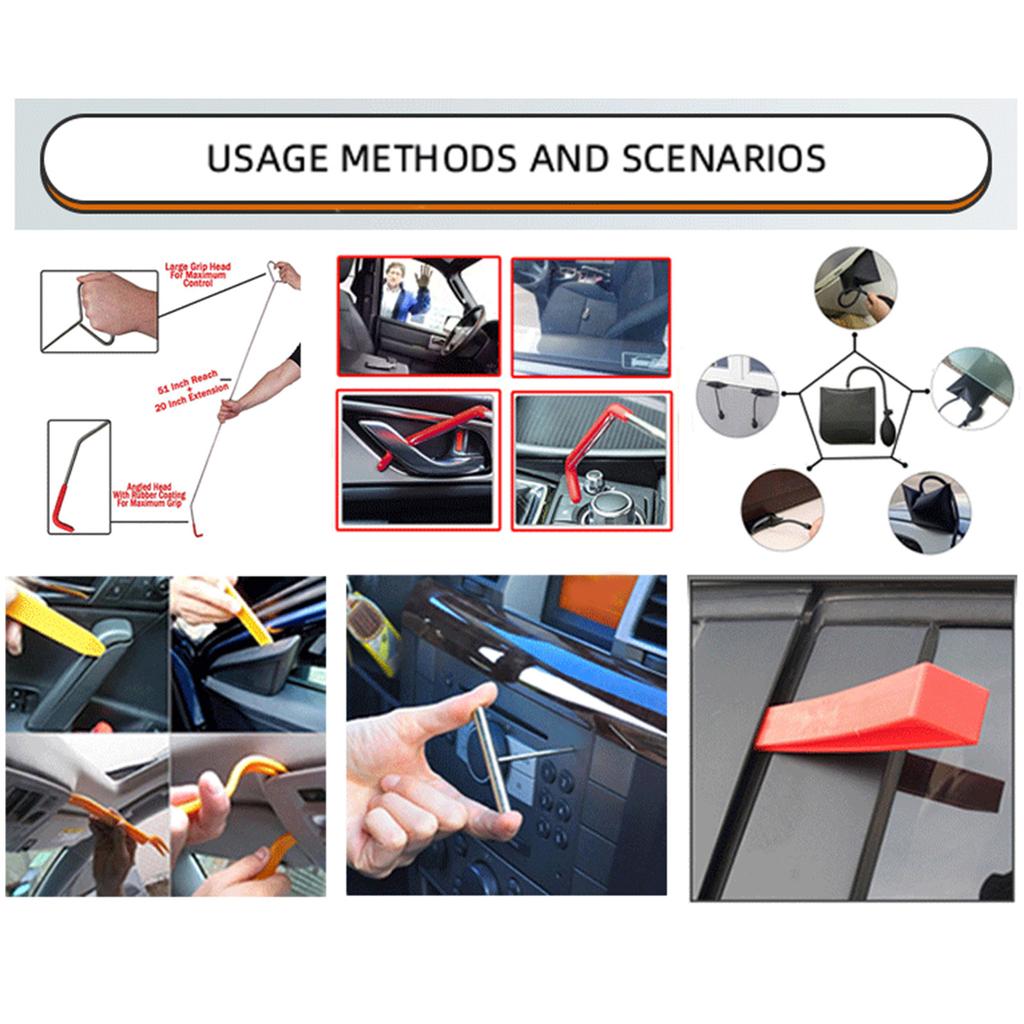 19Pcs Clip Pliers Set & Fastener Remover Auto Upholstery Combo Repair Kit with Storage Bag for Car Door Panel Dashboard