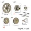 Steel Transmission Gear Complete Gearbox Gears Set For RC Crawler 1/24 1/18 FMS FCX24 Power Wagon K5 FCX18 LC80 Upgrade Part