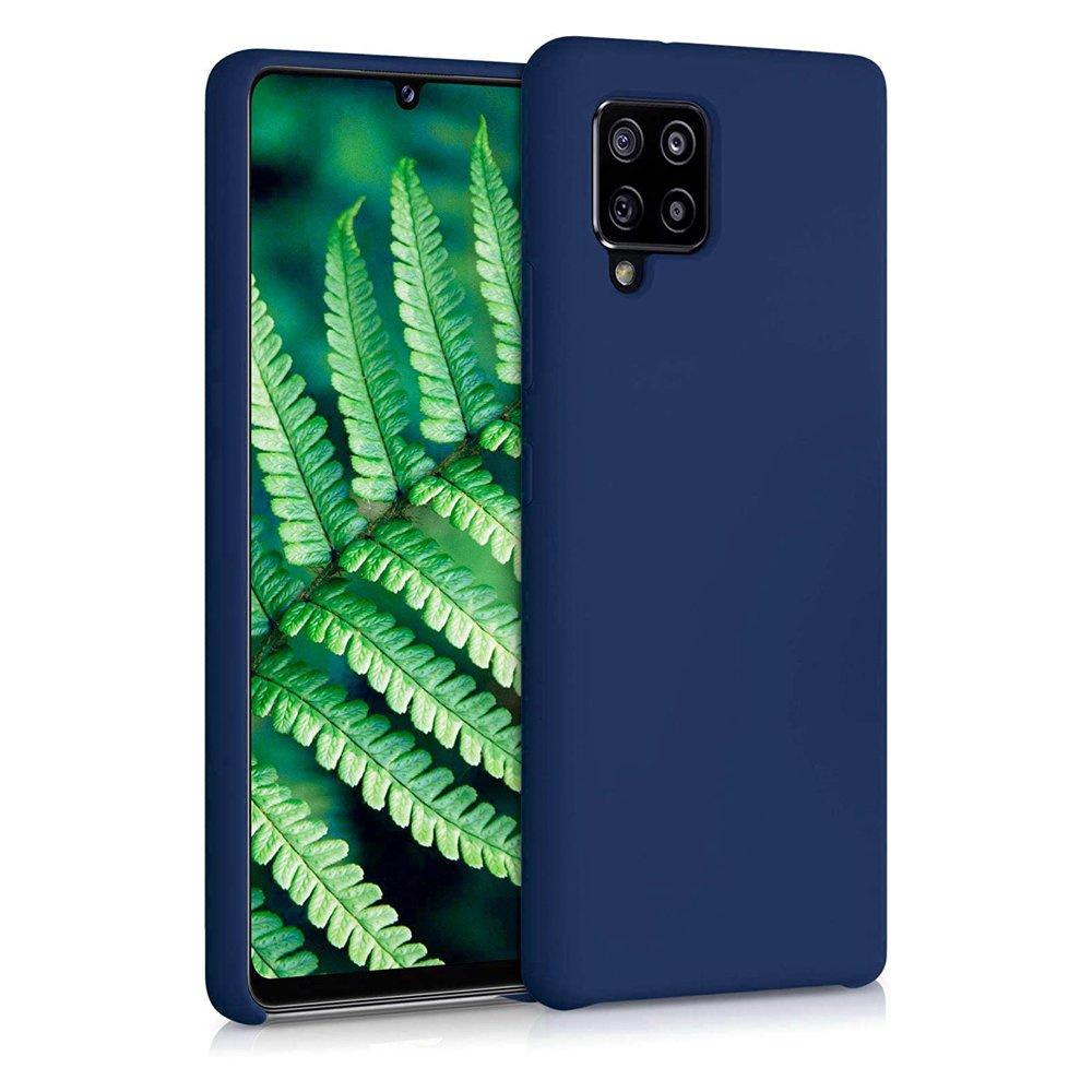 Samsung Galaxy A42 5G Flexible Blue Silicone Protective Case