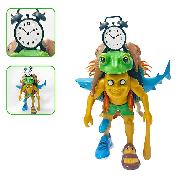 LEUK Tung Tung Tung Sahur Tralalero Tralala Italiaans Hersenkronkel Monster Fusie Editie Anime Actiefiguur Cartoon Sierobject Speelgoed Cadeau