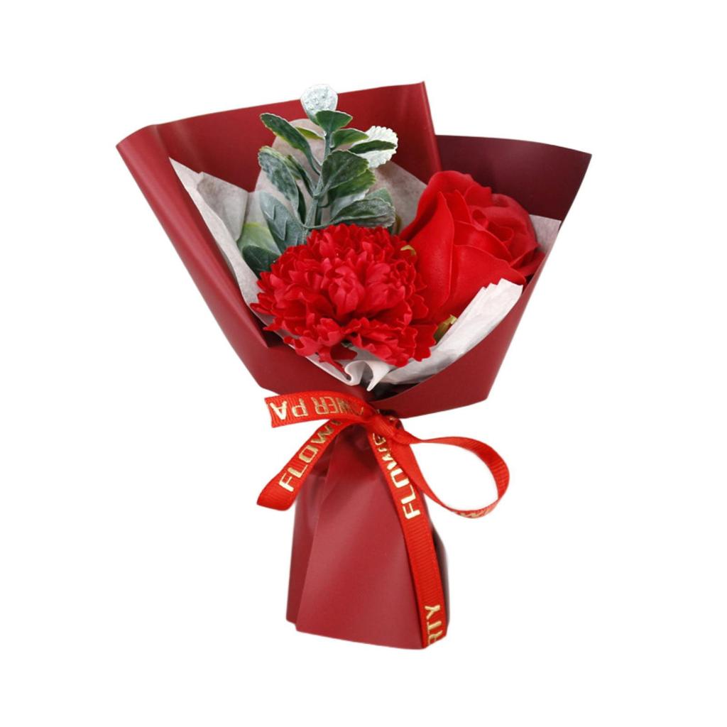 1Pc Lovely Small Soap Rose Flowers Mini Artificial Flowers Bouquet Simulated Flower Soap Wedding Decoration Valentine's Day Gift