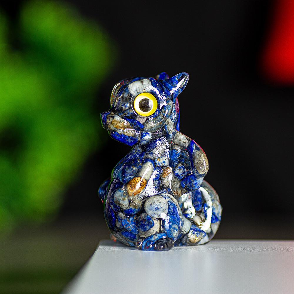 Crystal Energy Dragon Figurine Resin Craft For Office Decor Gift For Friends